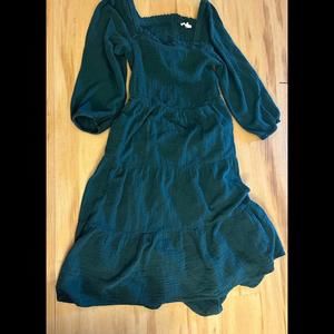 Beach Lunch Lounge Cutout Back Smocked Midi Dress